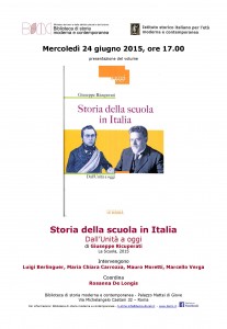 21-Presentazione volume Storia della scuola Italiana