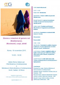 23-Convegno Donne e relazioni di genere nel Mediterraneo.Movimenti, corpi,diritti